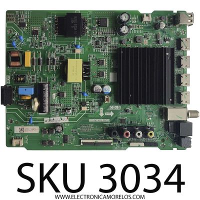 MAIN FUENTE (COMBO) PARA TV TOSHIBA 4K·UHD·HDR / NUMERO DE PARTE 291232 / TPD.MT9612.PB751 / 291231A / 3TE43J21043N / 43C350U / PANEL HD425Y171-T0L2K2\GM\CKD3A\ROH / DISPLAY HV430QUB-F70 / MODELO 43C350KU 43C350U